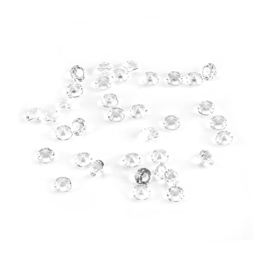 1000pcs 6 Mm Klare Acrylperlen Vase Füllstoff Hochzeitsfeier DIY -Ornament Accessoires, Elegantes Funkeln für Hochzeitsdekorationen, Vasen und DIY -Handwerks (Transparent) von Brrnoo