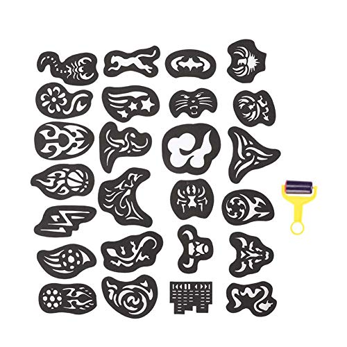 25pcs Haar Tattoo Vorlage Färbung Schnitzmuster Schablone, Tattoo Stencil Haar Styling Tattoo Aufkleber Salon Barber Tools, Haar Schablone Tiger Tattoos Tiere Skorpion 25pcs Haar Tattoo Vorlage Färbung Schnitzmuster Schablone, Tattoo Stencil Haar Styling Tattoo Aufkleber Salon Barber Tools, Haar Schablone Tiger Tattoos Tiere Skorpion von Brrnoo
