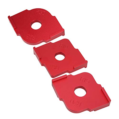 BRRNOO 3pcs Corner Radius Schnell-Jig-Holzbearbeitung Halbkreis-Positionierungsvorlage R Winkel Rundbogenvorlage Aluminium-Legierungs-Trimmwerkzeug mit 3 Spezifikationen füR den BRRNOO 3pcs Corner Radius Schnell-Jig-Holzbearbeitung Halbkreis-Positionierungsvorlage R Winkel Rundbogenvorlage Aluminium-Legierungs-Trimmwerkzeug mit 3 Spezifikationen füR den von Brrnoo