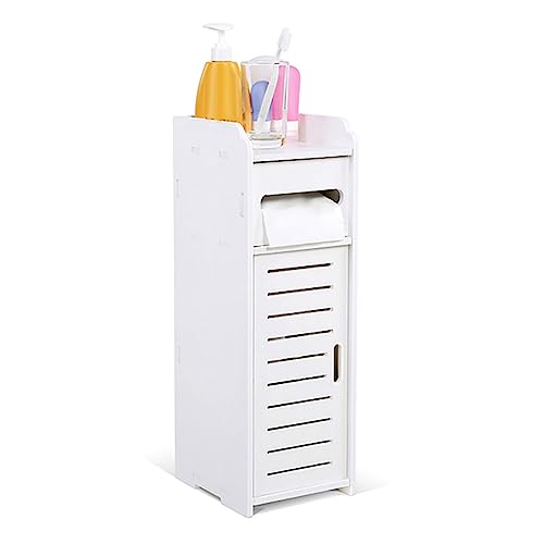 BRRNOO Badezimmer Organisatoren und Lagerung, Badwandschrank mit PVC -Material Weißer Badezimmerschrank Organisator für Ihr Badezimmer (S 36x18x72in) von Brrnoo