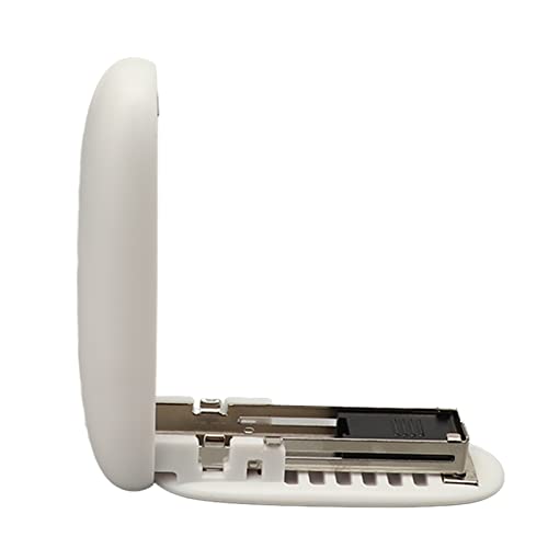 BRRNOO Hefter, Mini -Hefter mit Kleiner Körperform ABS Mini für Büroschule Haus (WHITE) von Brrnoo