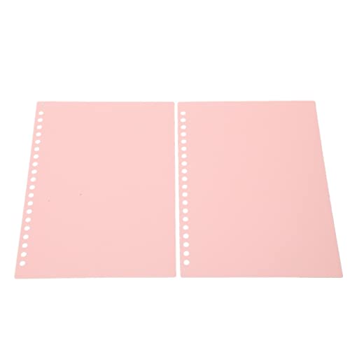BRRNOO Lose Blattbindungsabdeckung, 20 Blätter A5 20 Löcher Löhne Blattbindungsabdeckung, PP Lose Blattabdeckung Präsentation Bindungsfall Frosted PP Plastikfolienschutz für Dokument, (PINK) von Brrnoo