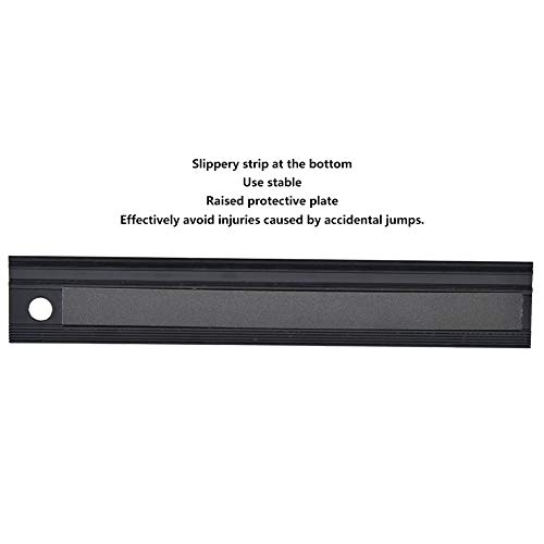 BRRNOO Office -Schneidlineer mit Gummistreifen, Schutzplatte, Aluminiumlegierung für die Längemessung (L-förmig 20 cm) von Brrnoo