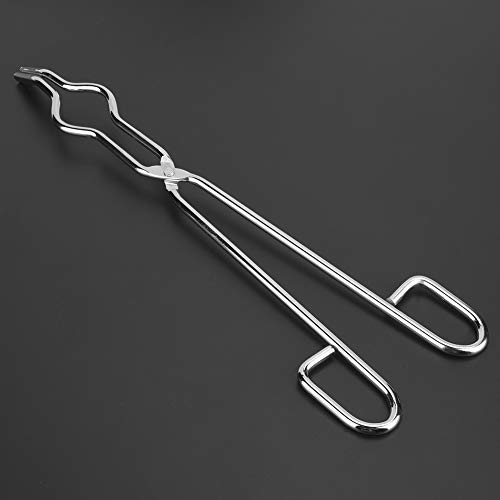 BRRNOO Tiegelstere Stahlstahl-Tiegel, 100% Brandneu, Hochwertiges Design, Nicht Rutschfeste Pfoten für Sichere Griffe, Tragbar und Bequem, 7 Mm, Fehlerfreier Center-Nieten, (350mm) von Brrnoo