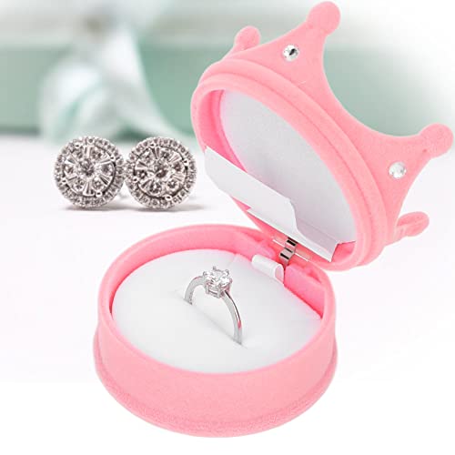 Brrnoo Beflockung Ring Schachtel Ehering Box, Ringschachtel, Krone Schmuckschatullen Geschenkbox, Hellrosa Schmuck Organizer für, Weihnachten Valentinstag Ideen für Frauen Brrnoo Beflockung Ring Schachtel Ehering Box, Ringschachtel, Krone Schmuckschatullen Geschenkbox, Hellrosa Schmuck Organizer für, Weihnachten Valentinstag Ideen für Frauen von Brrnoo