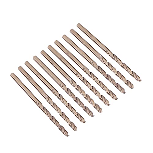 Bohrbitset, HSS Wring Jobber Drill-Bits Kobalt Bohrmaschine Bit-Set-Bohrer für Metall M35 HSS-Co Jobber Länge Wring-Bohrer für Edelstahlgusseisen (3,5 mm) von Brrnoo