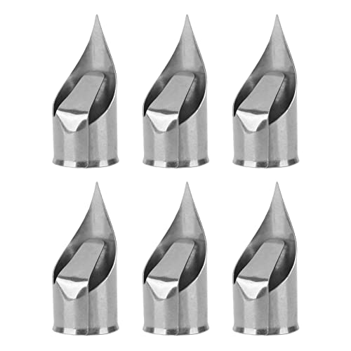 Brrnoo 6 Stück Fingerrevers, Edelstahl, Schnellverschluss, 304 Edelstahl, Anti-Liner, Anti-Gürtel, Nähwerkzeuge von Brrnoo