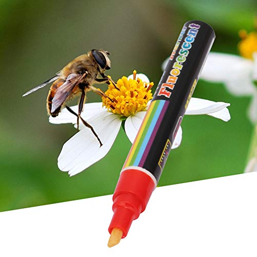 Brrnoo Bienenstift, Imker Ausrüstung Plastik Biene Königin Marker Stiftkönigin Bienenmarker Stift Marker Stift Imker Markierwerkzeuge Zum Sicheren Markieren von Königin Bienen (Rot) von Brrnoo
