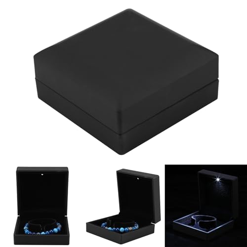 Brrnoo LED Licht Armband Box Aufbewahrungsbox, LED Beleuchtet Anhänger Geburtstag Schmuckschatulle Schmuckschachtel Schmuck Etui für Geburtstag, Valentinstag, Jubiläum von Brrnoo