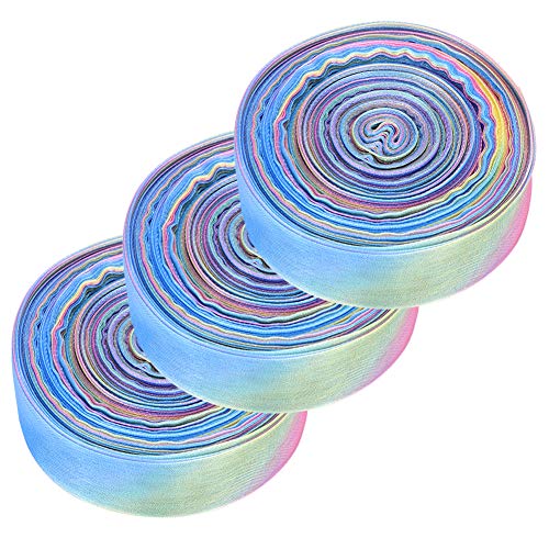Brrnoo Pastellbandpackung, Satinband 3pcs Regenbogen Polyester Satin -Band für Wickeln Alles Gute Zum Geburtstag Party von Brrnoo