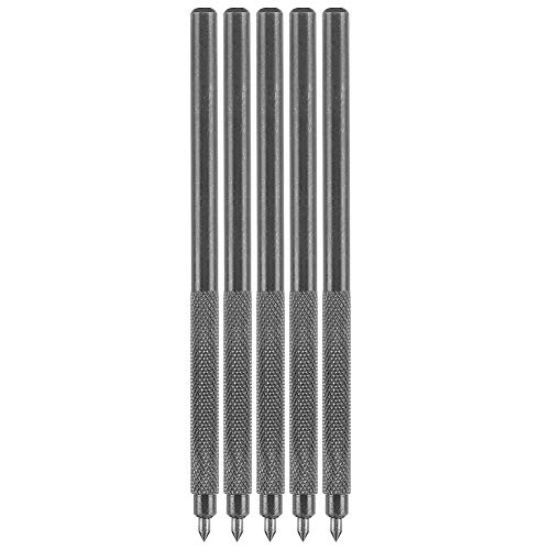 Brrnoo Schreiberwerkzeug mit Carbidspitze 5pcs Pocket Alloy Scribe Stift Metallstecher für Keramik/Metall/Glasplatte Brrnoo Schreiberwerkzeug mit Carbidspitze 5pcs Pocket Alloy Scribe Stift Metallstecher für Keramik/Metall/Glasplatte von Brrnoo