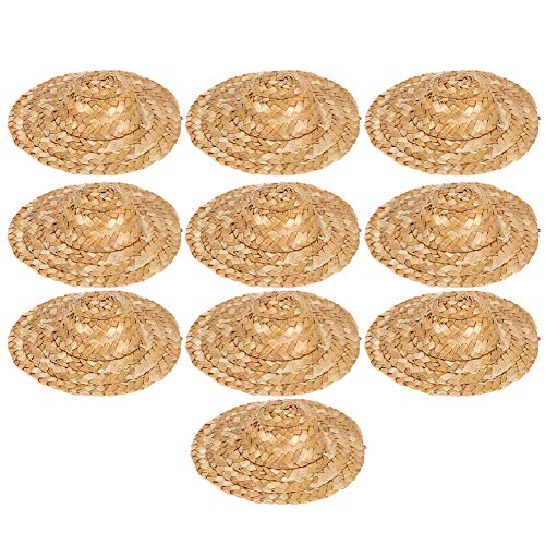 Brrnoo Strohhüten Bulk mit Kreativen Dekorationsoptionen 10pcs Hüte für Handwerk für Handwerksprojekte und Partys Brrnoo Strohhüten Bulk mit Kreativen Dekorationsoptionen 10pcs Hüte für Handwerk für Handwerksprojekte und Partys von Brrnoo