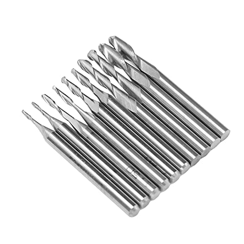 CNC -Bits, 10pcs Gravur Carving Tool End Mills End Mills Set mit 5 Arten Klingenspezifikationen Spiralmahlen Cutter CNC -Bits, 10pcs Gravur Carving Tool End Mills End Mills Set mit 5 Arten Klingenspezifikationen Spiralmahlen Cutter von Brrnoo