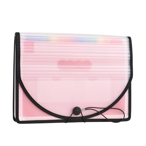 Dateiordner, Quittungsorganisator mit Dateiordner Kunststoff Akkordeon Datei Organizer für den (24 Taschen Ordner) von Brrnoo