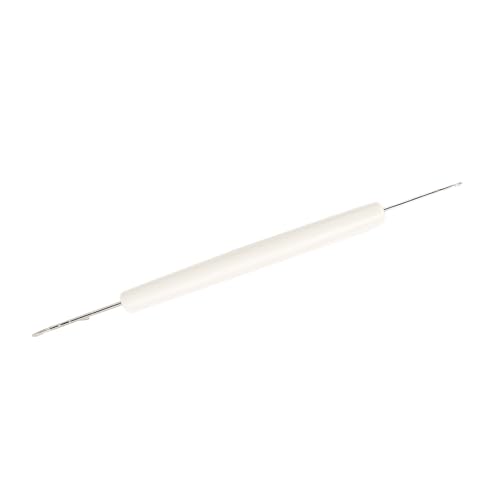 Doppelseitige Nadel, Weiße Strickmaschinen-Doppelseitige Nadel mit Griff für Teile der Silver Reed-Strickmaschine von Brrnoo