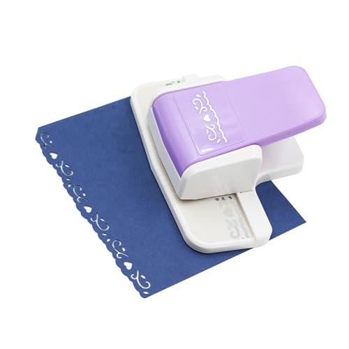 Eckschneider, Papierschläge Zum Handwerk mit Mehrfarbigem EDGER Border Border Punch Blumen Puncher Blühen Quadrate Eckpunsch für -Projekte Papierhandwerk (07 blühendes Muster) von Brrnoo