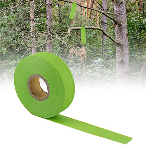 Flagegeband, Orangefarbenes Markierendes Klebeband Hohe Sichtbarkeit Camping Markierung Rollwalze Vorsichtsband Bloureszierende Markierungsklebeband für Grenzenbereiche (GREEN) von Brrnoo