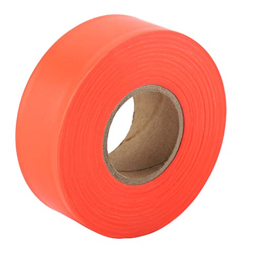 Flagegeband, Orangefarbenes Markierendes Klebeband Hohe Sichtbarkeit Camping Markierung Rollwalze Vorsichtsband Bloureszierende Markierungsklebeband für Grenzenbereiche (ORANGE) von Brrnoo