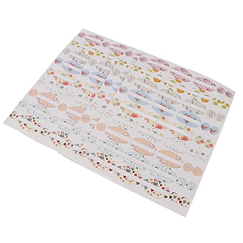 Flaschenetiketten für ätherische Öle, Exquisites Buntes Aufkleberset, 4 Blatt, Beschreibbar, Tragbar, Umweltfreundlich, Geeignet für Flaschen mit ätherischen Ölen und Flaschenetiketten für ätherische Öle, Exquisites Buntes Aufkleberset, 4 Blatt, Beschreibbar, Tragbar, Umweltfreundlich, Geeignet für Flaschen mit ätherischen Ölen und von Brrnoo