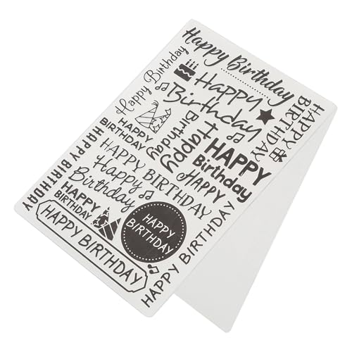 Hochwertiger Stempelstempel (Stempel, Prägeordner, Thermoplastik -Gummi) Scrapbooking -Set, Fantastisches Design, Wiederverwendbar, Arbeitet mit Allen Tinten und Tonen, von Brrnoo