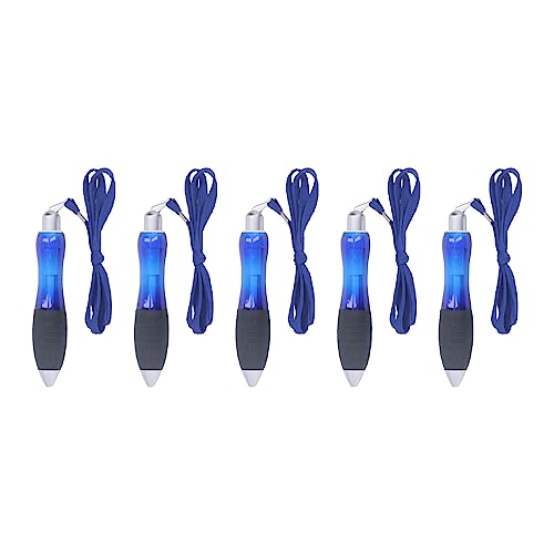 Kugelschreiber mit Breitem Körper, 5 Stück, Große Dicke Kugelschreiber, Fettgewichtete Stifte, Große Stifte mit Breitem Griff, für Parkinson-Arthritis (Blau) von Brrnoo