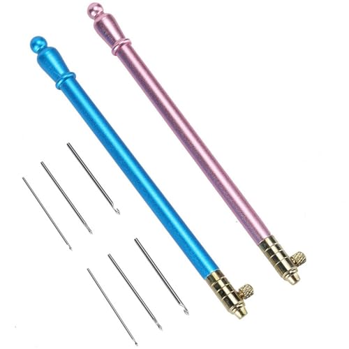 Langlebiges Häkelnadel-Set aus Edelstahl Zum Stricken zu Hause, Paillettennähen, Sticken, Perlensticken, Bequemer Griff Langlebiges Häkelnadel-Set aus Edelstahl Zum Stricken zu Hause, Paillettennähen, Sticken, Perlensticken, Bequemer Griff von Brrnoo