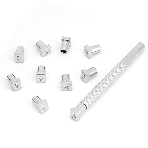 Metall -Stempelkit, Legierungsstahl -Briefmarken Lederstempel mit 36 ​​Stück für Ledercraft (3,5 mm) von Brrnoo