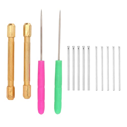 Puppenherstellung Manuelles Nadelfilz-Set, Puppenhaar-Wurzelwerkzeug Metall 10 Nadeln Robustes Puppenhaar-Herstellungswerkzeug, Filznadel-Werkzeug, Filz-Starter-Kit, von Brrnoo
