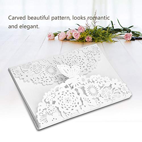 Quinceanera Einladungen, 10pcs Blank Kraft Hochzeitseinladungskarten Hochzeit Einladungen Hochzeitseinladungen Personalisierte Geschäftseinladungskarten Zum Geburtstag Hochzeit Engagement (Typ 2) von Brrnoo