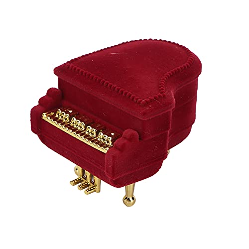 Ringbox, Ring-Box Kleine Schmuckschatullen Ring Ohrring Aufbewahrungsbox Tragbare Schmuckschatulle Klavierförmige Muschel-Ohrringe Halskette Ringe Reise Aufbewahrungskoffer Ringbox, Ring-Box Kleine Schmuckschatullen Ring Ohrring Aufbewahrungsbox Tragbare Schmuckschatulle Klavierförmige Muschel-Ohrringe Halskette Ringe Reise Aufbewahrungskoffer von Brrnoo