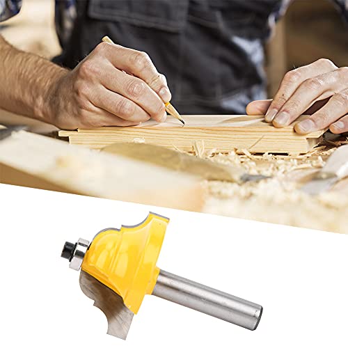 Roundover Router Bit, 8mm Router Accessoires Bits Roundover Shank Double Roman Ogee Holzbearbeitung Cutter (8*38.1MM) von Brrnoo