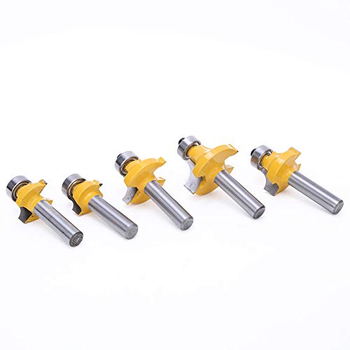 Router -Bits, Router -Bit mit Hitzebestickter Beschichtung 5pcs 8mm Schaft über Holzbearbeitung Rundes Eckfräsen Tool Tool für Holzprofiling Routing Router -Bits, Router -Bit mit Hitzebestickter Beschichtung 5pcs 8mm Schaft über Holzbearbeitung Rundes Eckfräsen Tool Tool für Holzprofiling Routing von Brrnoo
