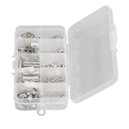 Schmuckherstellung Kit, Schmuck Perlen Making Kit Schmuck Perlen Making -Set Metall Tail Kette Heckschnalle Clamp/Holder Storage Box Schmuckfunde Starter - für (WHITE) von Brrnoo