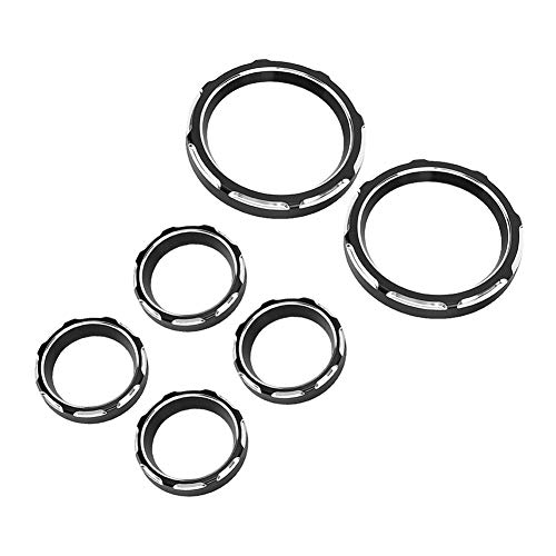 Touring Board, Motorradinstrumententafel Tachometermesser Burst Lünette Zierring -Tachometermesser Lünette Gauge Aluminium für Motorrad von Brrnoo