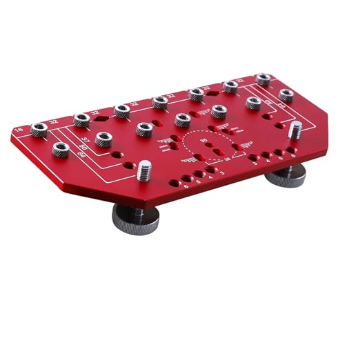 Türscharnierschnee, Schrankgriff Jig mit 3-6 Mm Scharnierversatz 2 in 1 35 Mm Aluminiumlegierung Kabinett Hardware-Scherzwerkzeug-Bohranleitung Guide Guide Schrankmontagempfänger für Türschränke von Brrnoo