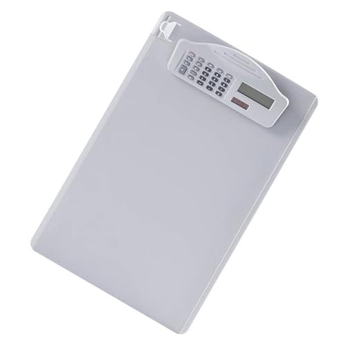 Zwischenablage, Clipboards Faltbarer Zwischenablage Clamp/Holder Boards mit Binderrechner Schreiben Sie Pad Clamp/Holder -Board für A4 -Papierdatei (WHITE) von Brrnoo