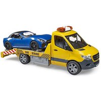bruder MB Sprinter Autotransporter mit Light & Sound Modul und Roadster 02675 Spielzeugauto von Bruder