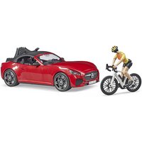 bruder Roadster mit Rennrad 3485 Spielzeugauto von Bruder