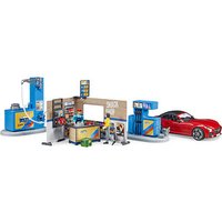 bruder bworld 62111 Tankstelle Spielfiguren-Set von Bruder