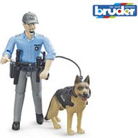 bruder bworld 62150 Polizist mit Hund Spielfiguren-Set von Bruder