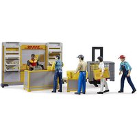 bruder bworld 62251 DHL Paketshop mit Handhubstapler Spielset von Bruder