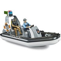 bruder bworld Polizei Schlauchboot 62733 Spielzeugboot von Bruder