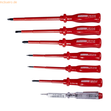 Brüder Mannesmann E-Schraubendreher M1187-PROFI Set 7tlg von Brüder Mannesmann