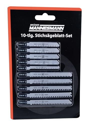 Brüder Mannesmann Stichsägeblatt-Set 10-tlg. | M12786 Brüder Mannesmann Stichsägeblatt-Set 10-tlg. | M12786 von Brüder Mannesmann