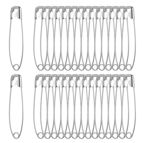 100 Stück 55 mm Sicherheitsnadeln Safety Pins Sicherheit Pin Sicherheitsnadel groß mit Praktischer Box für Befestigen und Nähen von Kleidung und Handarbeiten Schmuckherstellung 100 Stück 55 mm Sicherheitsnadeln Safety Pins Sicherheit Pin Sicherheitsnadel groß mit Praktischer Box für Befestigen und Nähen von Kleidung und Handarbeiten Schmuckherstellung von Bruislard