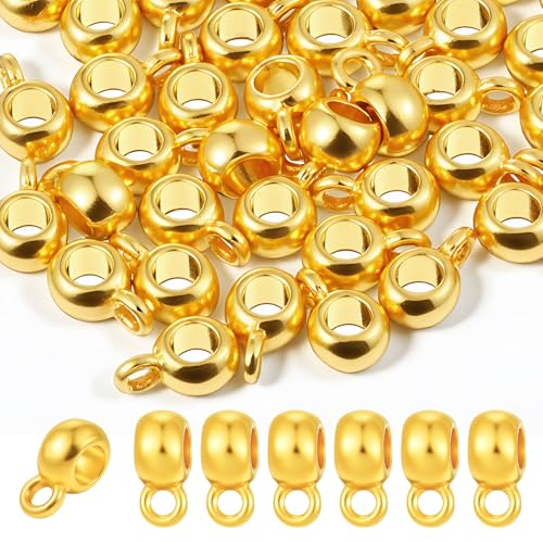 100 Stück Glieder Bail Bead Ring Bail Bead Charm Legierung Spalte Spacer Perlen Gold Säulenbügel Perlen für DIY Armband Halskette Schmuckherstellung Bastelzubehör 100 Stück Glieder Bail Bead Ring Bail Bead Charm Legierung Spalte Spacer Perlen Gold Säulenbügel Perlen für DIY Armband Halskette Schmuckherstellung Bastelzubehör von Bruislard
