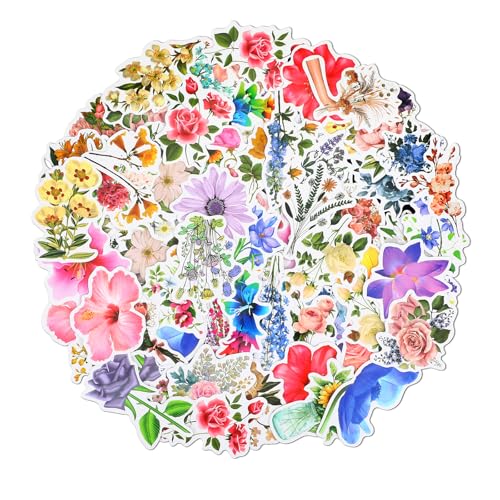 150 Stück Aufkleber Blumen Farbenfroh Sticker Blumen für Scrapbook Laptops Fotoalbum Koffer Wasserflaschen 150 Stück Aufkleber Blumen Farbenfroh Sticker Blumen für Scrapbook Laptops Fotoalbum Koffer Wasserflaschen von Bruislard