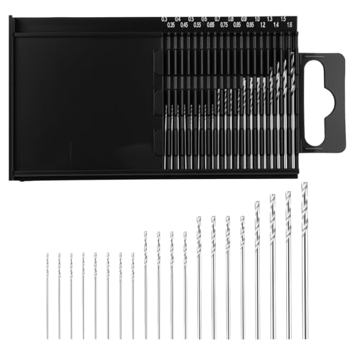 20 Stück Spiralbohrer Bits Set 0,3–1,6 mm HSS Mini Handbohrer Spiralbohrer Bits Mikrobohrer für DIY Drilling Model Making Schmuckherstellung Kunststoff Wood 20 Stück Spiralbohrer Bits Set 0,3–1,6 mm HSS Mini Handbohrer Spiralbohrer Bits Mikrobohrer für DIY Drilling Model Making Schmuckherstellung Kunststoff Wood von Bruislard
