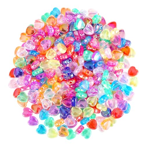 300 Stück Acryl Herz Perlen Transparent Acryl Perlen 9 mm Lose Acrylperlen Transparente Bunte Fädelperlen für DIY Schmuckherstellung Halsketten Armbänder Ohrringe Schlüsselanhänger 300 Stück Acryl Herz Perlen Transparent Acryl Perlen 9 mm Lose Acrylperlen Transparente Bunte Fädelperlen für DIY Schmuckherstellung Halsketten Armbänder Ohrringe Schlüsselanhänger von Bruislard