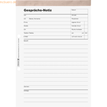 10 x Brunnen Gesprächsnotizblock A5 60g/qm 2-fach gelocht liniert 50 B 10 x Brunnen Gesprächsnotizblock A5 60g/qm 2-fach gelocht liniert 50 B von Brunnen